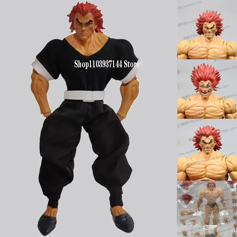 20cm Yujiro Storm Toys Collectibles Baki The Grappler Anime Model Movable Baki Action Figure PVC Collection Decoration Doll Gift