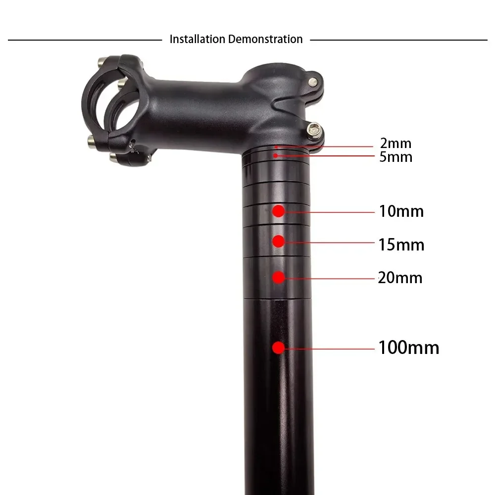 Bike Stem Washer Heighten Thicken Gasket Spacer For Bicycle Fork 28.6mm Headset Spacers Ring Cycling Accessories 50/100/150mm