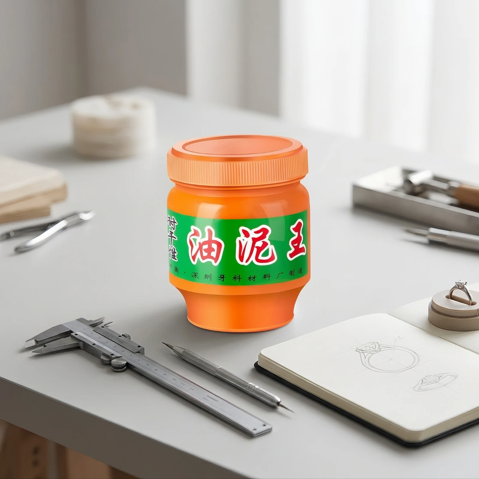 Modeling Clay in Jar Pliable Reusable Molding Material Bright Plastic for Jewelers, Mold-Making, Jewelry Casting