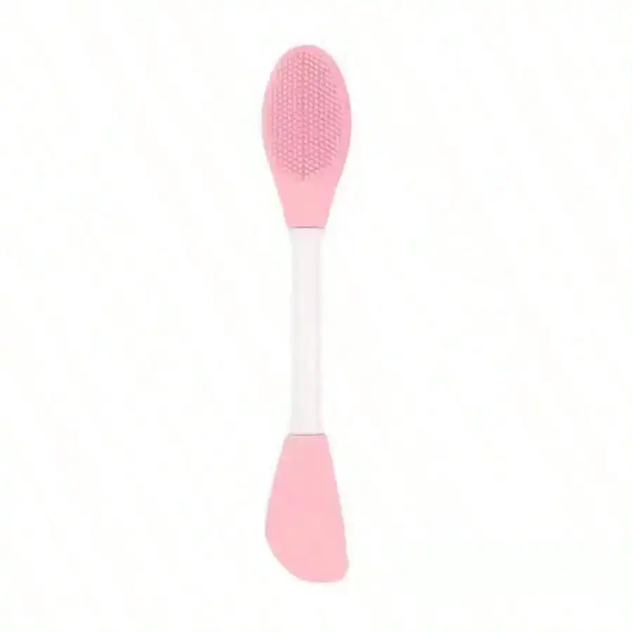 1PC Pink Silicone Facial Cleansing Brush – Nose Pore Cleaner & Mask Applicator, Gentle Scrub Tool For Skincare & Makeup Removal, Great For Self-Use & Gifting