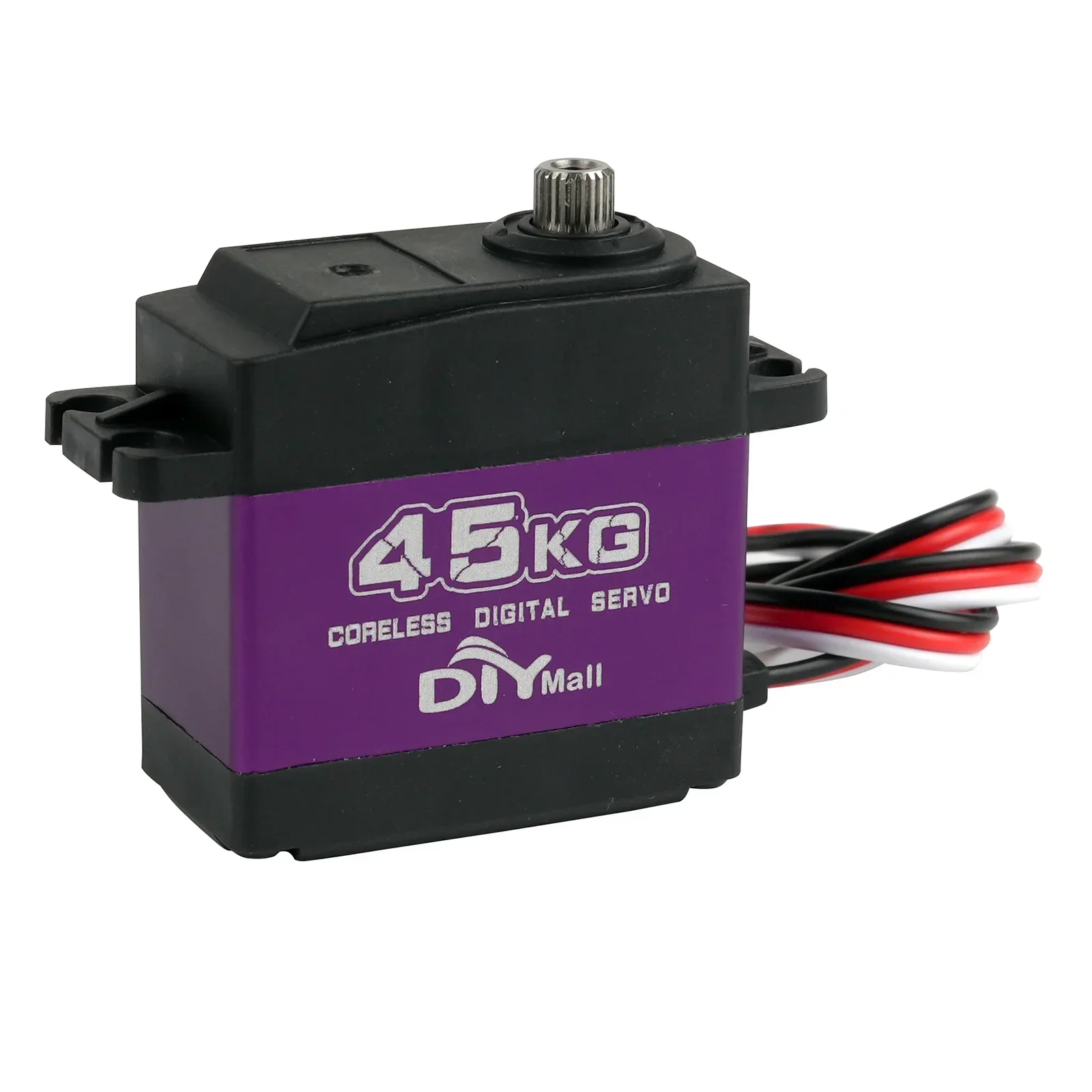 1/2/4pcs 45KG Coppia elevata Servo digitale Coreless Motore Metal Gear Sterzo Rotazione di 180/270/360 gradi per 1/8 1/10 RC Modello di auto