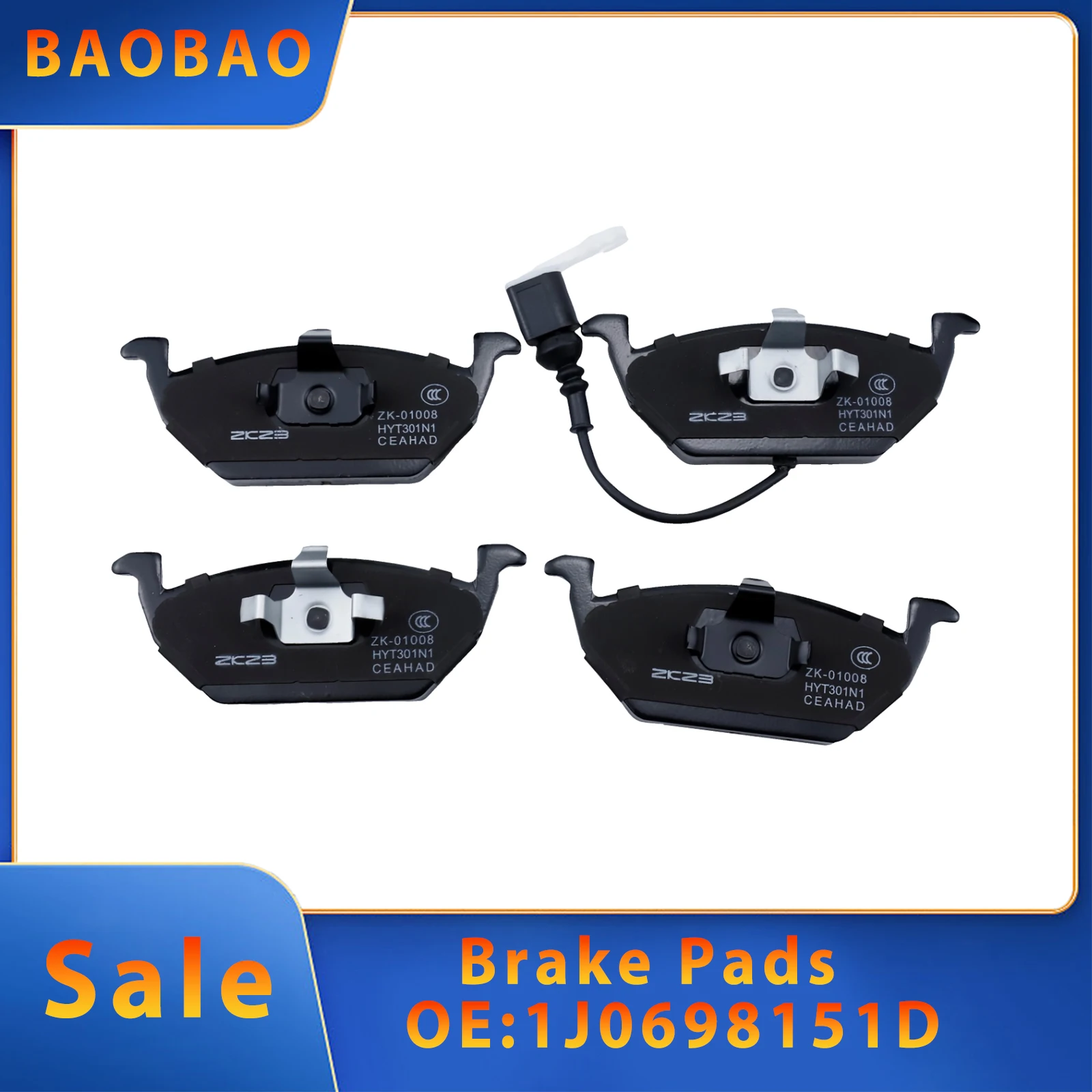 

Brake Pads For AUDI A1 A3 BESTUNE B30VW Cross Polo BORA GOLF BEETLE LAVIDA SANTANA C-TREK JETTA ROEWE SKODA FABIA OCTAVIA RAPID
