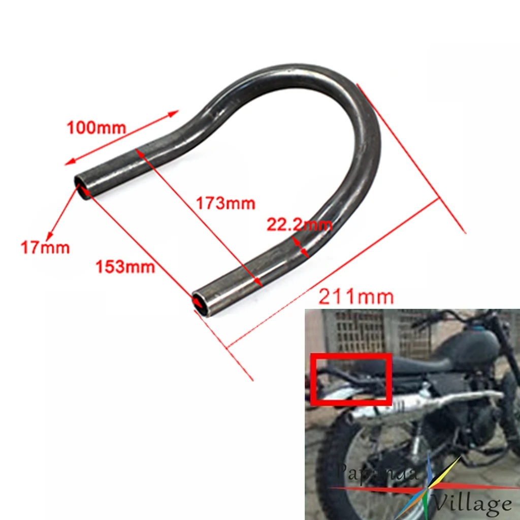 230mm Width Motorcycle Frame Hoop Tracker End Upswept Rear Seat Loop Cafe Racer Custom For HONDA CB500/550/ 650/750 CX500/650