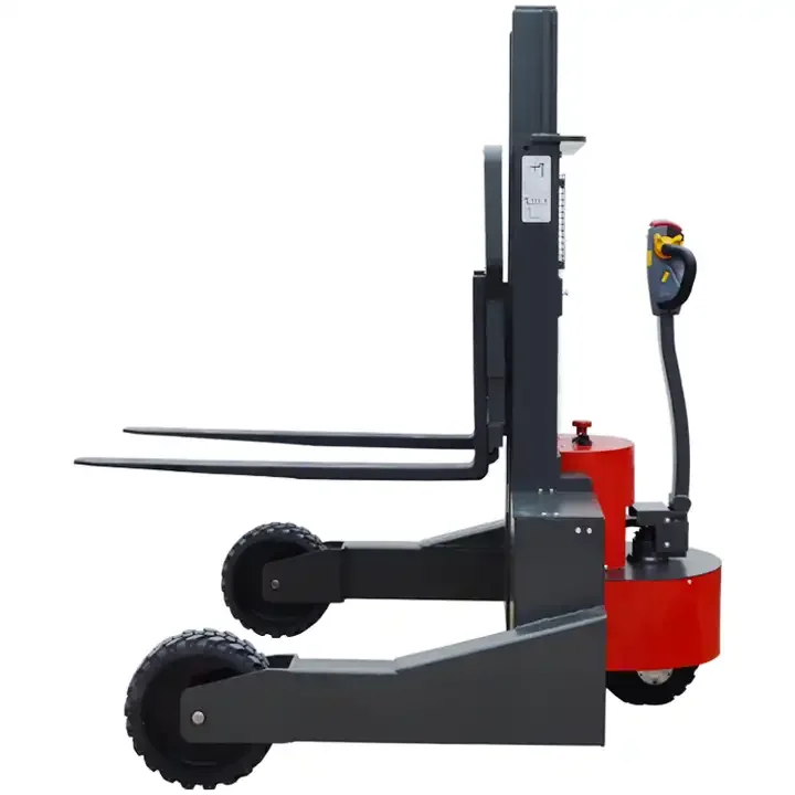 Rough Terrain Semi-electric Forklift Outdoor Rough Terrain Stacker Electric Off Road Stacker