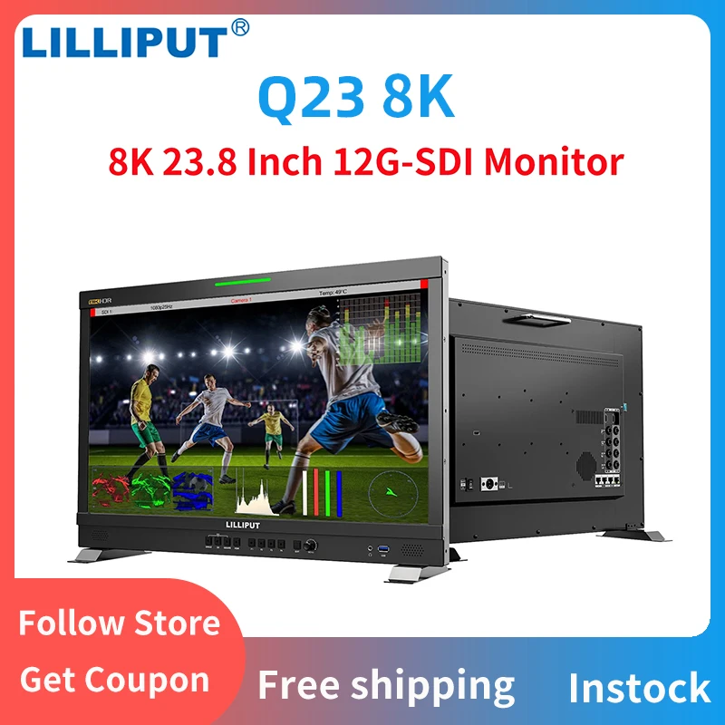 

LILLIPUT Q23 8K 23.8 Inch 12G-SDI Signal 3840x2160 Production Portable Monitor Suppot Accurate Color Calibration