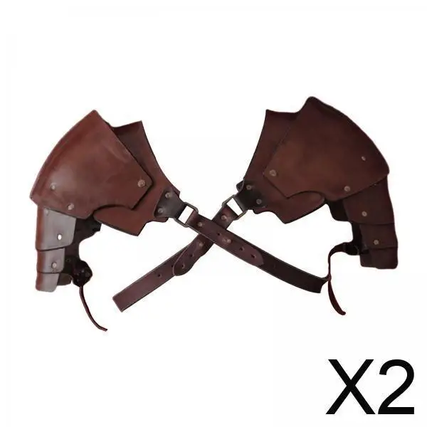 

Средневековая доспехи на плечо с ремешком на руку, наплечник из искусственной кожи для фестиваля эпохи Возрождения и вечеринки, косплея