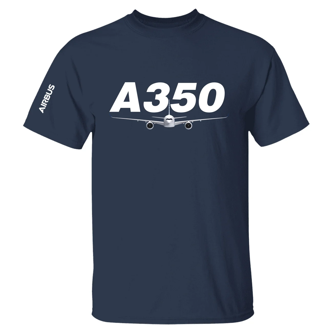 Harajuku Aviation Flight Airbus A350 Cotton Graphic T Shirts Men Women Pilots Multi Color Short Sleeve T-shirts