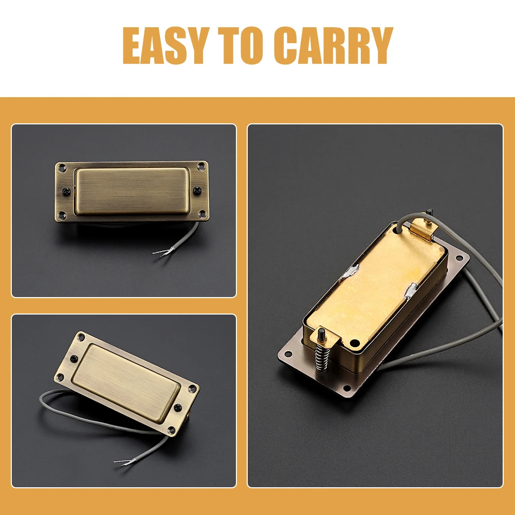 

Copper Shell Acoustic Guitar Sound Enhancing Pickup Compact Lightweight Pickup For Violin Bass Ukulele Instruments Guitar