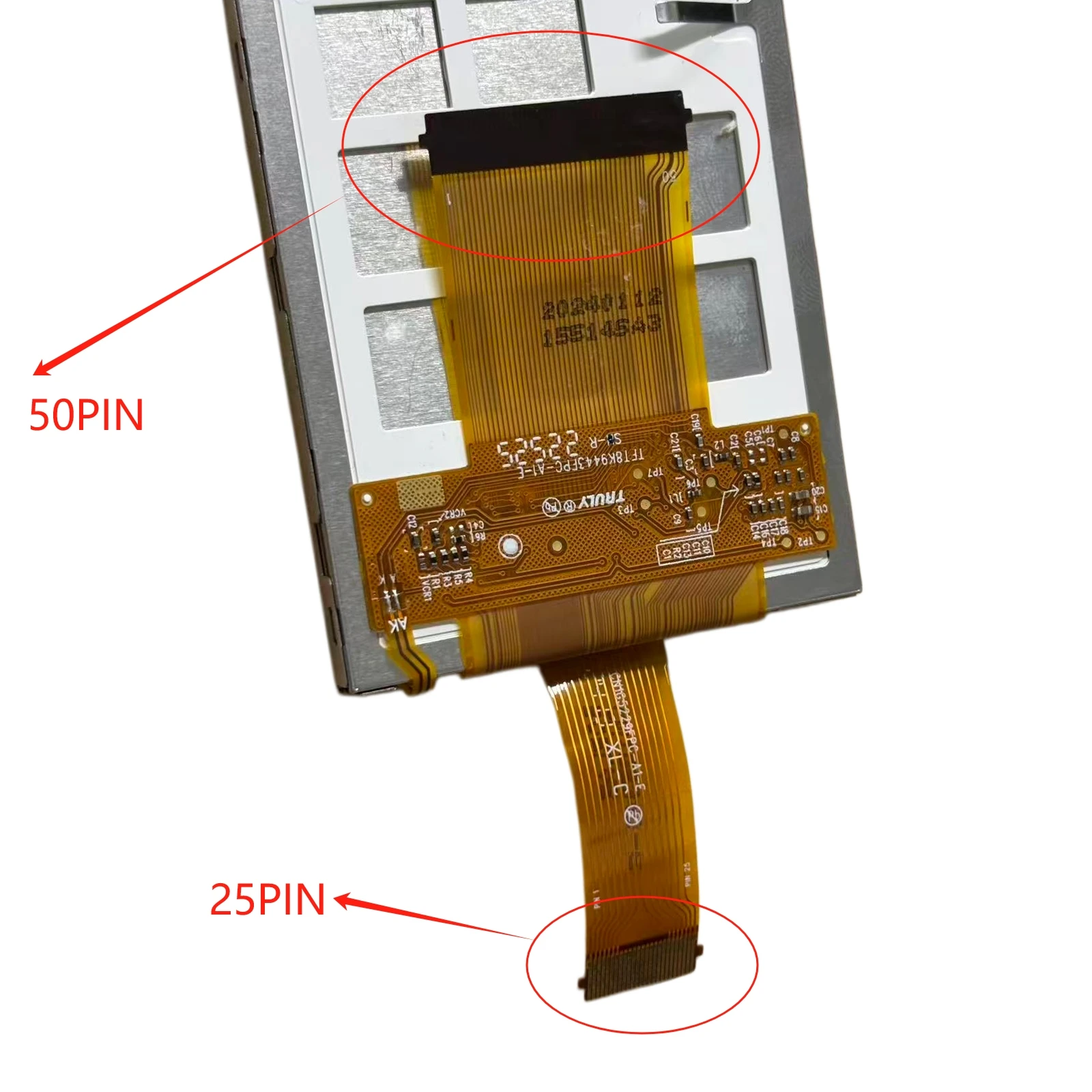 Full LCD Display + Touch Screen Assembly TFT8K9443FPC-A1-E CN1G5229FPC-A1-E TDA-WQVGA0416B00024-V3 Panel Replacement