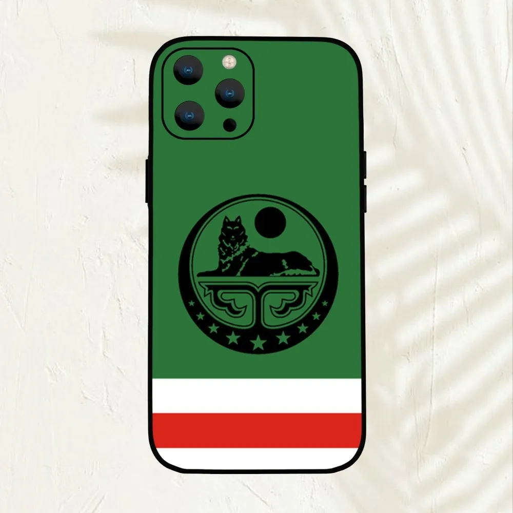 Chechen Flag  Phone Case For iPhone Mini 11 12 13 14 15 Pro XS Max X Plus SE XR Shell