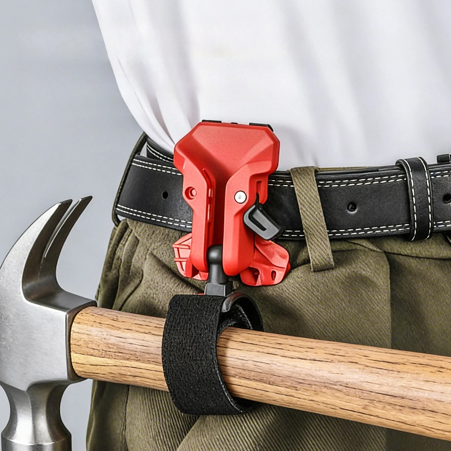 Self-locking Drill Holder Belt Clip High-hardness Anti Slip Tool Waist Hanger Double-lock Quick Release Drill Belt Clamp