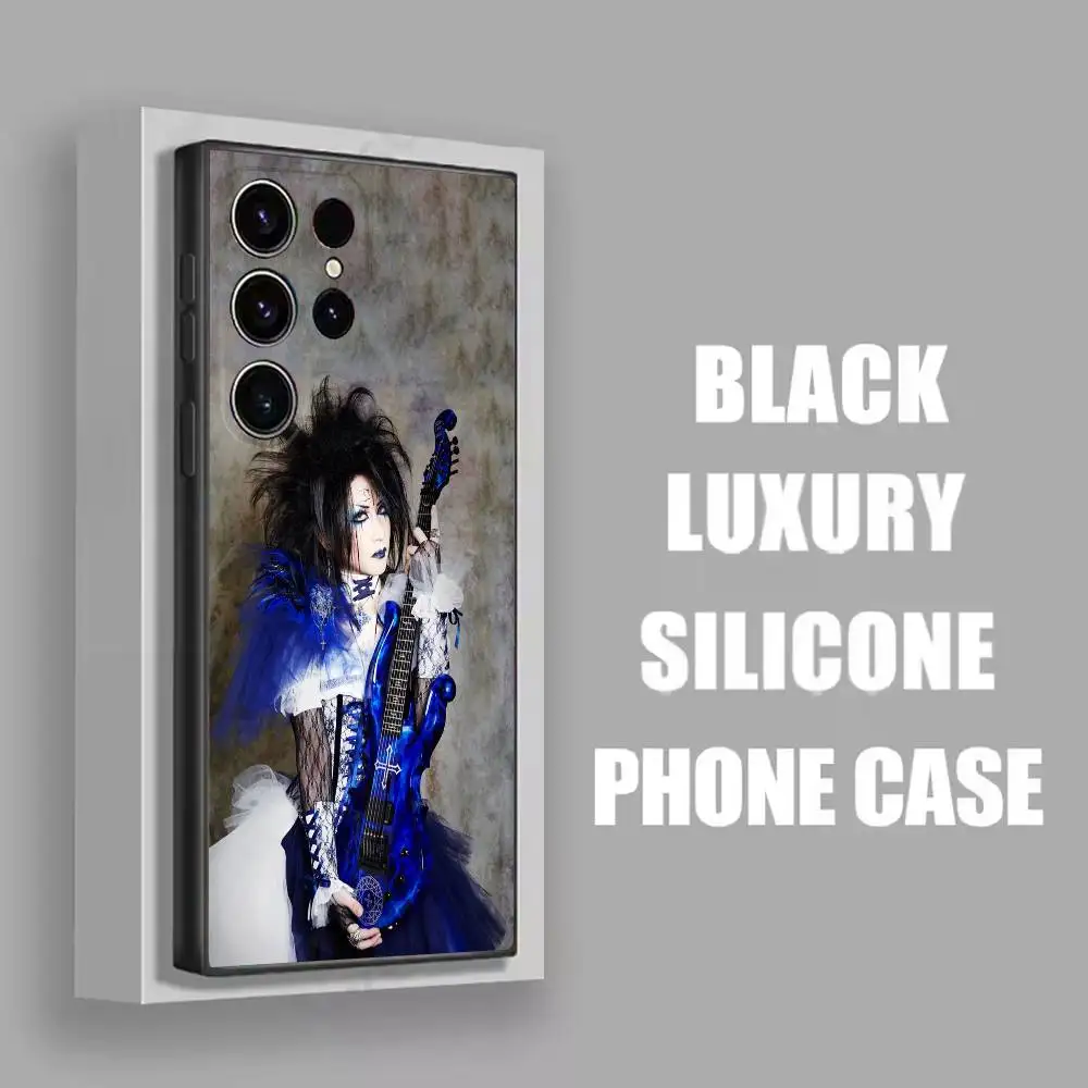 حافظة هاتف Mana Gackt M-Malice M-Mizer لهاتف سامسونج S22، S24، S20، S25، S23، S30، S21، Ultra، Plus، 5G، Fe، Lite غطاء أسود