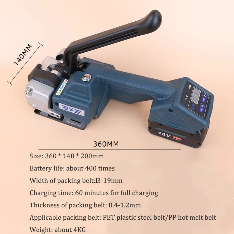 Semi-automatic Strapping Machine PP PET Belt Packing Machine Portable  Wrapping Tool Hot Melting Baler