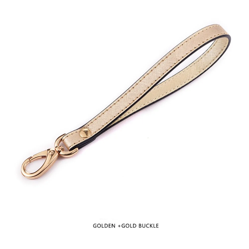 

Versatile Anti-Lost Leather Wrist Strap Clutches Strap Colourful Hand Strap Hand Carry Keychain Handbag Handle Women