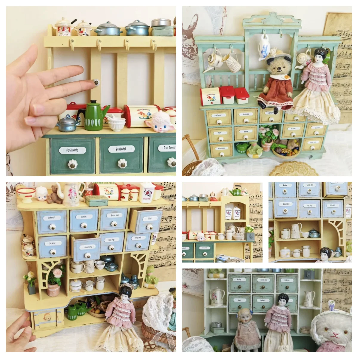 

Современный комплект мебели «сделай сам» середины века для кукольного домика, масштаб 1/6, 1/12, 1/24, незавершенный деревянный шкаф и книжная полка, комплект модели для рукоделия