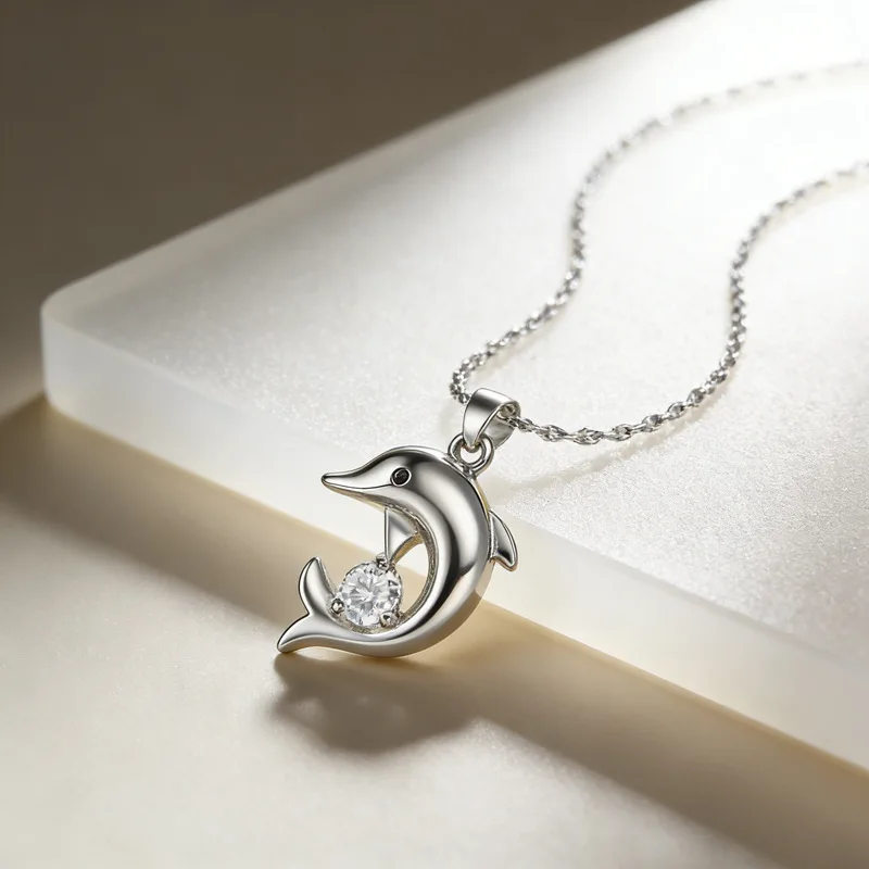 Schöne 925 Sterling Silber Halskette mit Zirkonia für Damen, 18k Vergoldeter Schmuck-Anhänger, Geburtstags- und Partygeschenk