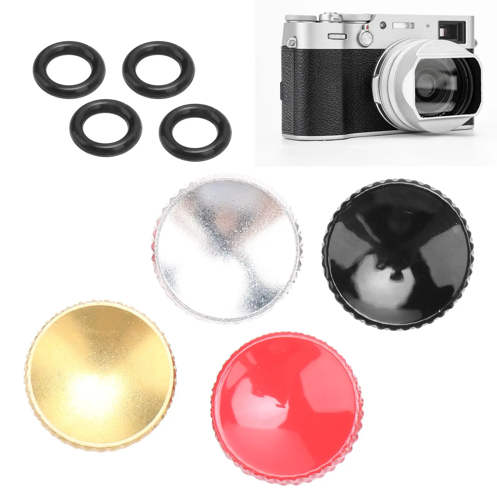 Copper Concave 12mm Shutter Release Button for Fujifilm X100 SLR Leica Nikon Sony Rolleiflex Minolta Olympus Camera Parts