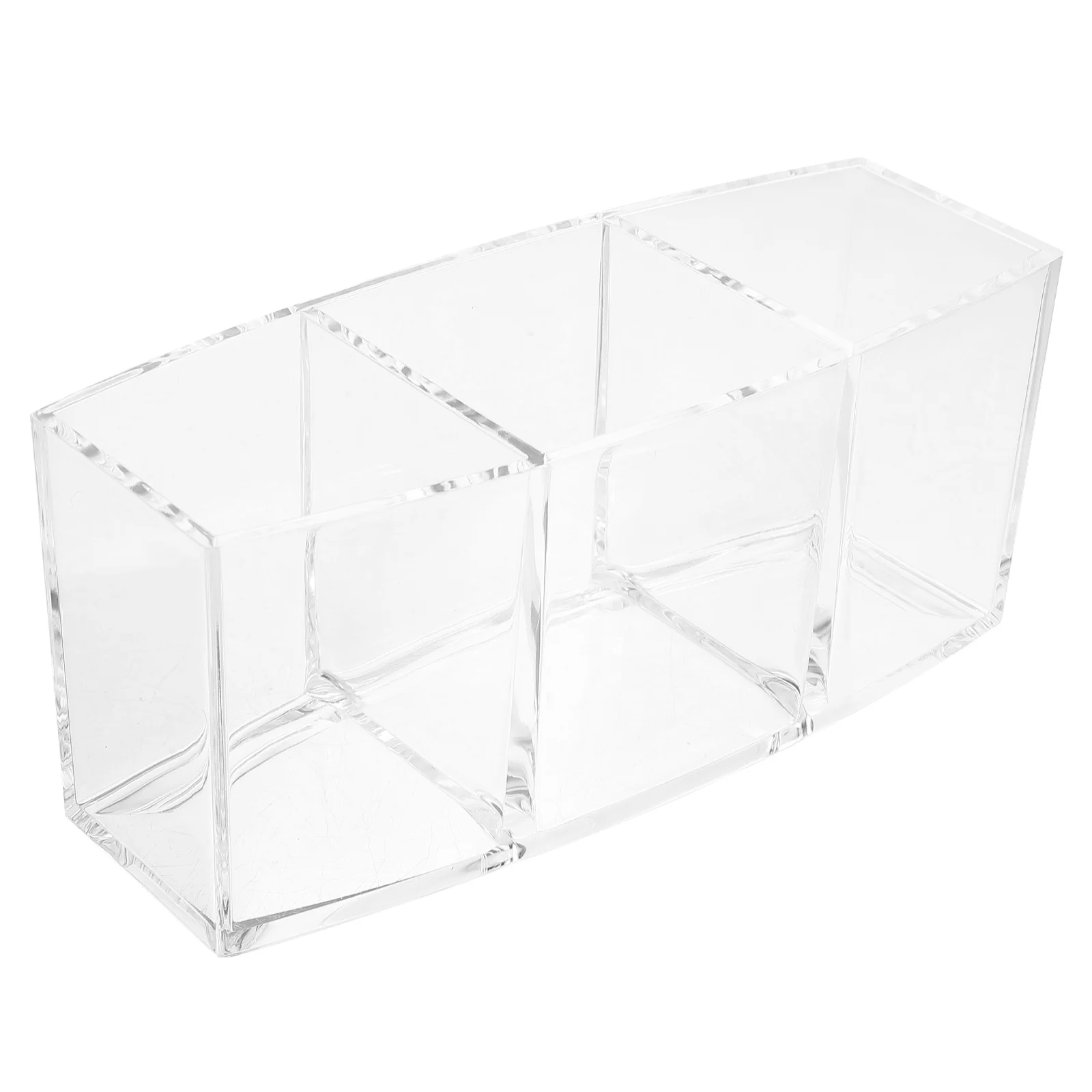 Acrylic Coffee Capsule Holder with Multiple Compartments Clear Storage Box for Capsules Tea Bags Creamers Compact Coffee Bar