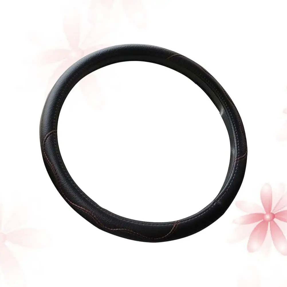 

Steering Wheel Cover Elastic Durable Material Truck Accessories Wrap Protector Replacement Car Interior