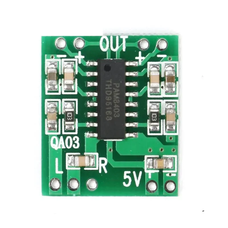 PAM8403 Miniature Class D 2 Channel Micro USB Digital Audio 2*3W Volume Control Switch Stereo Amplifier Board Module DIY