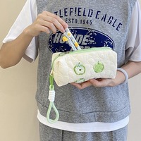 Mini Purse Dog Cartoon Pen Bag with Handle Large Fruit Pencil Case Ins Storage Makeup Bag Stationery