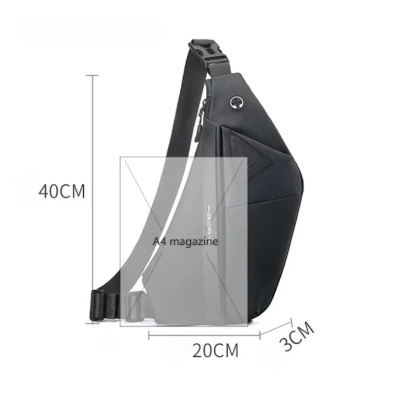 

Mobile Phone Waterproof Bagpack Travel Sports Bags Anti-theft Chest Bags Crossbody Bag for Men Messenger Bag Sling Shoulder Bag