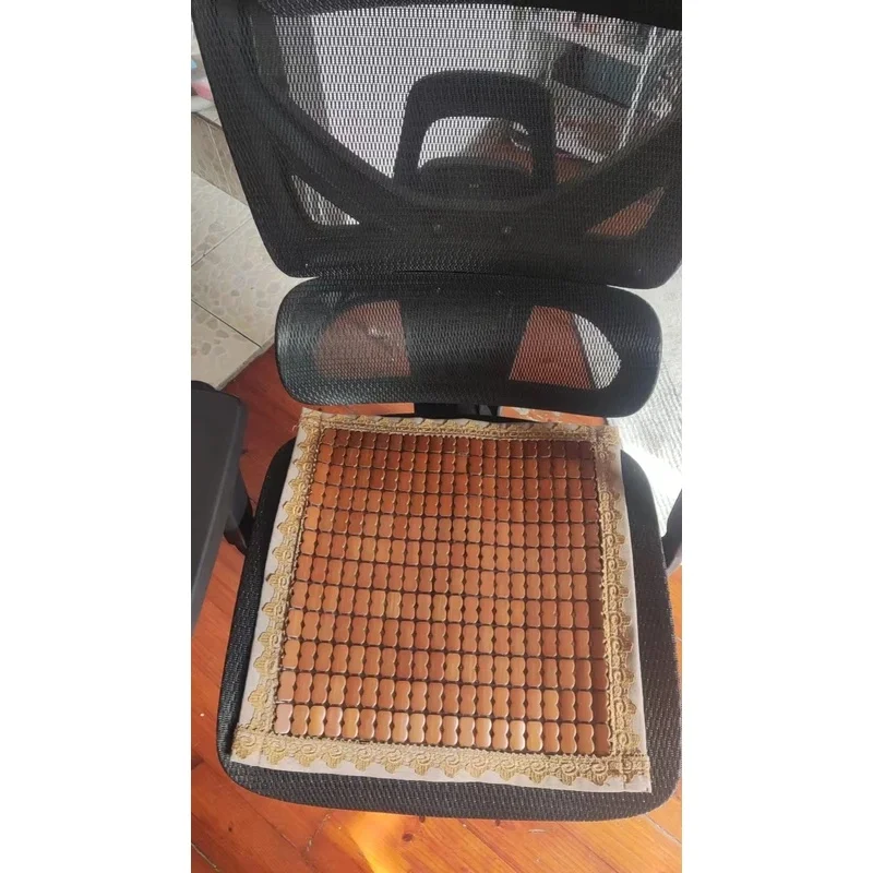 Natural Bamboo Cooling Seat Cushion, Breathable Non-Slip Summer Cool Pad, Universal Comfort Mat for Car Seats, Office Chairs & H