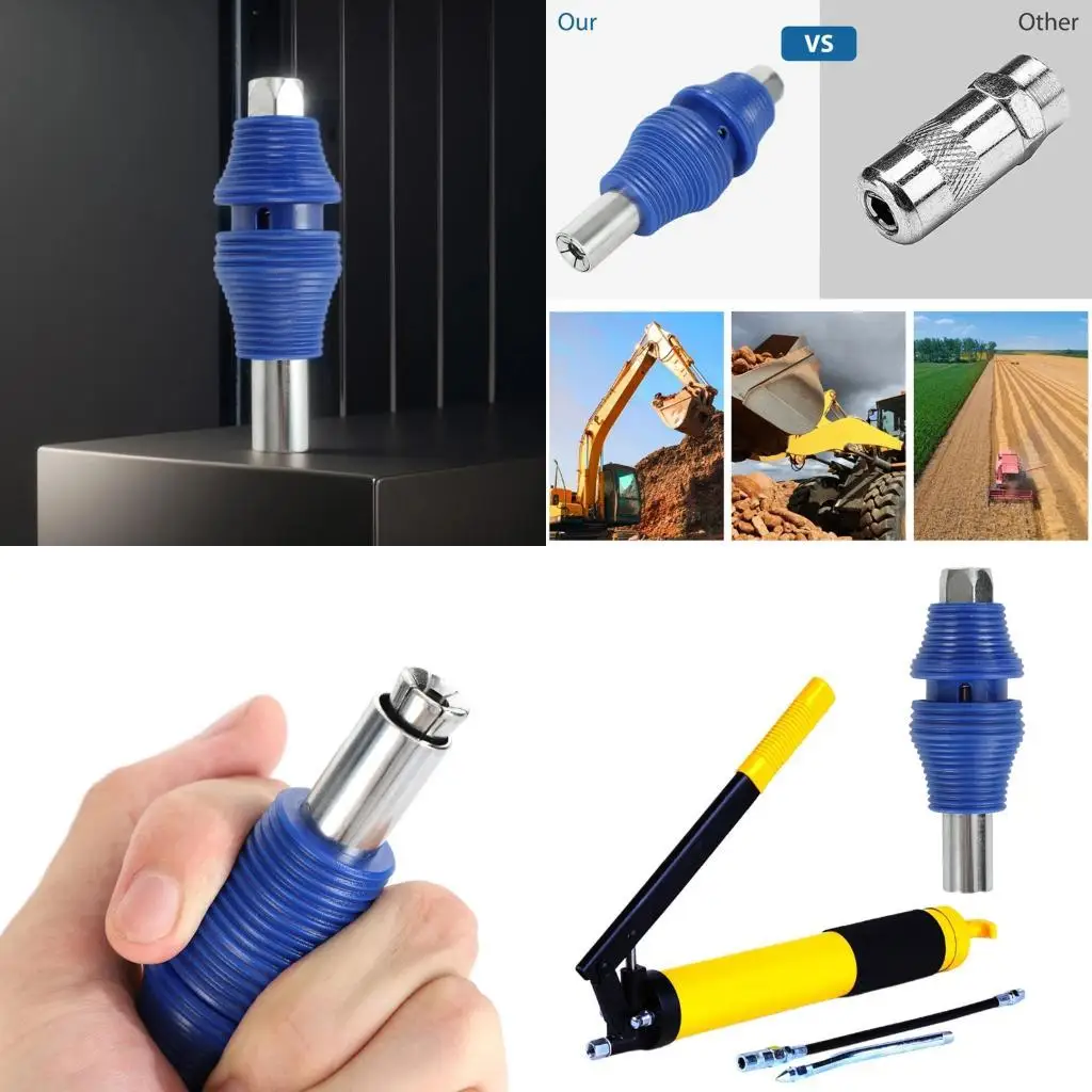 

31BC Universal Grease Fitting Auto Locking Flat Tip High Pressure NPT1/8 Coupler Tool