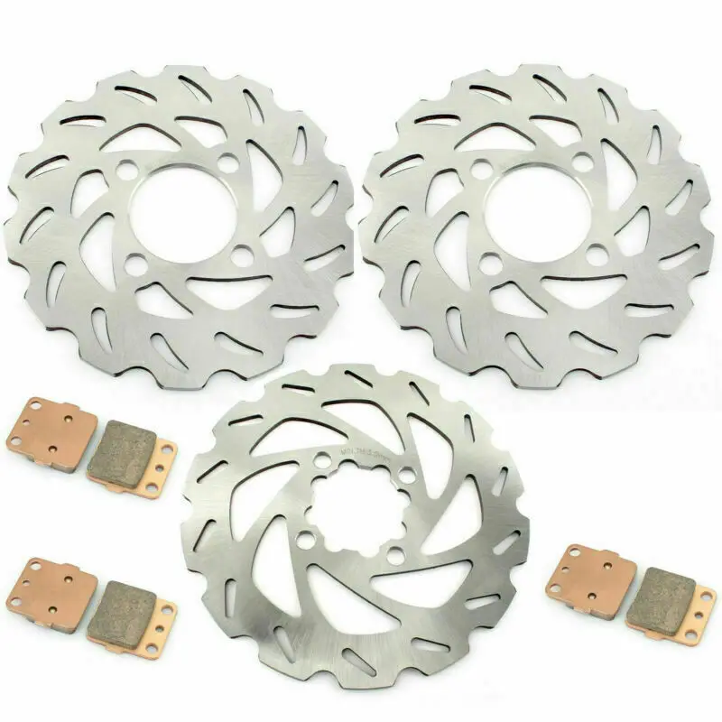 

Передние и задние тормозные диски и колодки для Yamaha Raptor 350 YFM350R 2004-2013 (2005, 2006, 2007, 2008, 2009, 2010, 2011, 2012) 160 мм + 200 мм