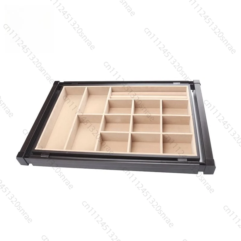 Wardrobe Accessories Tray Closet Hardware Storage Basket Pull Out Storage Jewelry Drawer Tray with Soft Closure