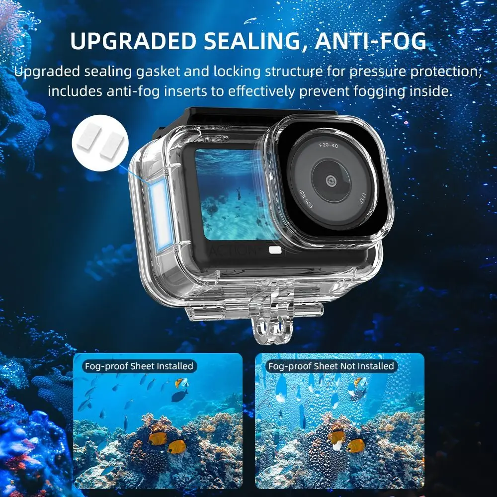 

60M Invisible Diving Case Hard Durable Underwater Diving Shell Clear Waterproof Case for DJI Osmo Action 6