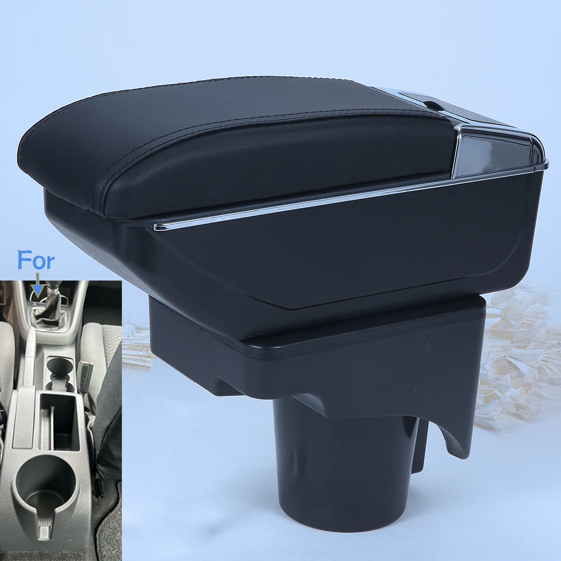 

Подлокотник для Volkswagen Golf 6, Golf 5, Mk6, MK5, Jetta 5, Sagitar. Ящик для хранения. Детали интерьера.
