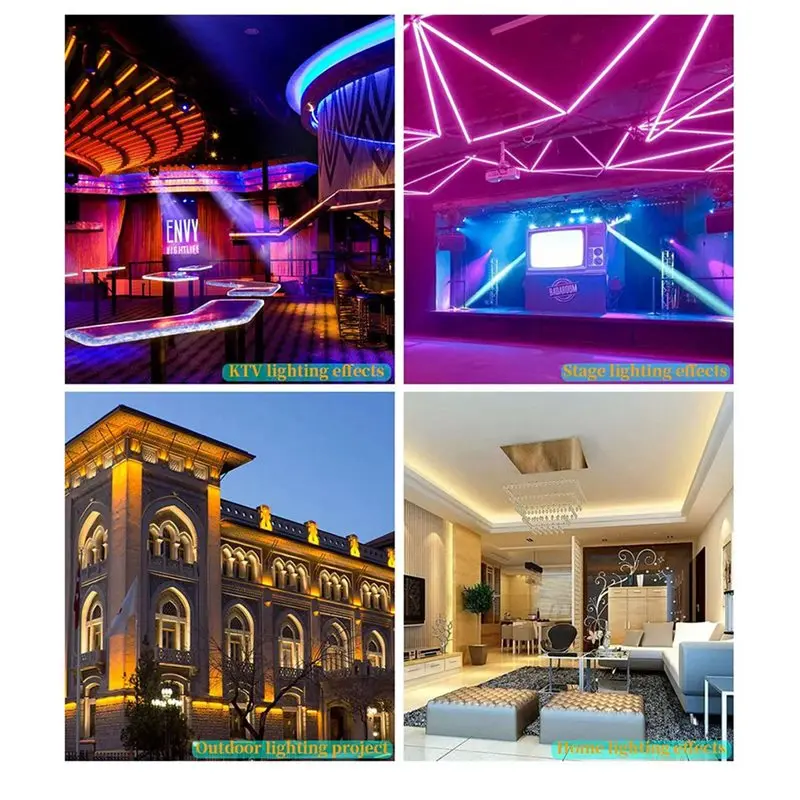 T24C 5X DMX512 H807 RGB LED Controller DMX WS2811 WS2812B WS2813 Pixels Led Strip Controller DMX Stage Light 1024Pixels