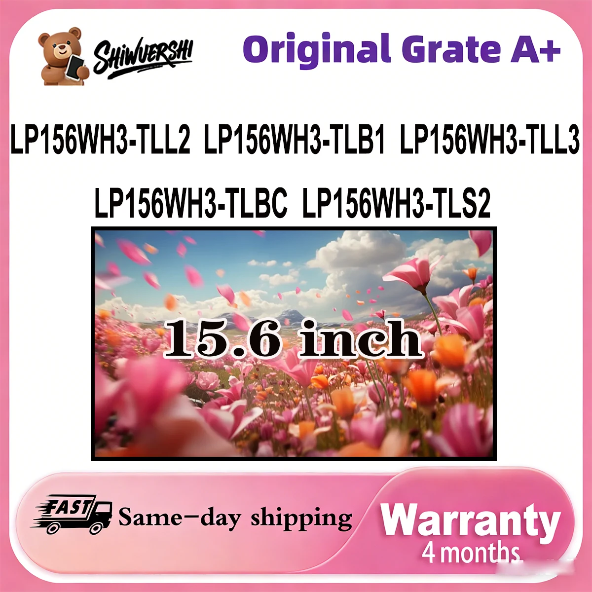 

Новая оригинальная ЖК-панель для ноутбука A+ 15.6 дюймов, модели LP156WH3 TLL2, LP156WH3 TLB1, LP156WH3 TLL3, LP156WH3 TLBC, LP156WH3 TLS2