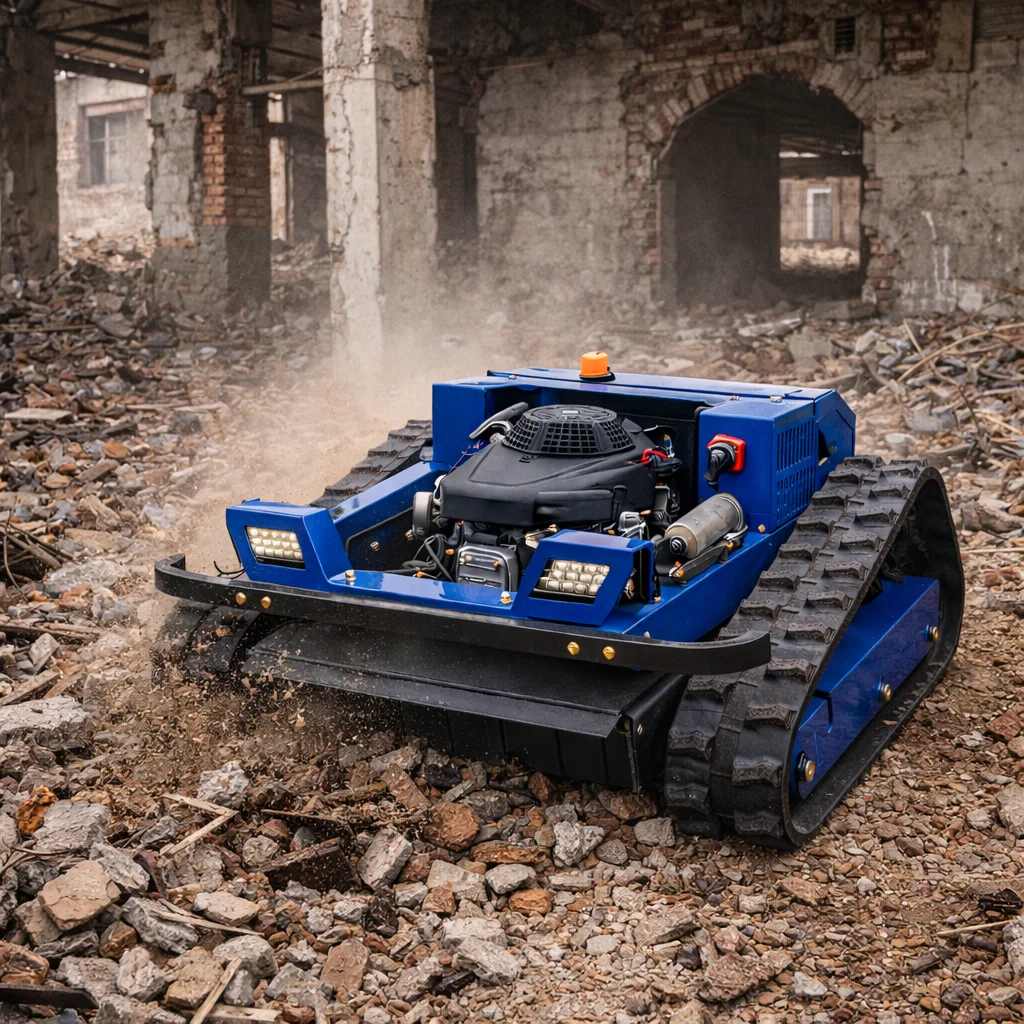 

Customized 4-Stroke Zero Turn Mowing Robot - Remote Control Crawler Lawn Mower with Factory Direct Supply