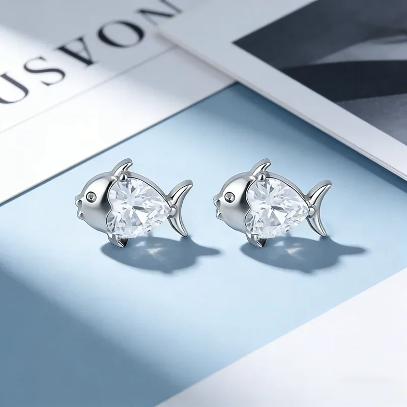 G23 Titan Delfin Lippenpiercing 16G Herz Zirkonia Labret Tragus Helix Knorpel Ohrring Schmuck für Nasenpiercing Ringe – Detail 4