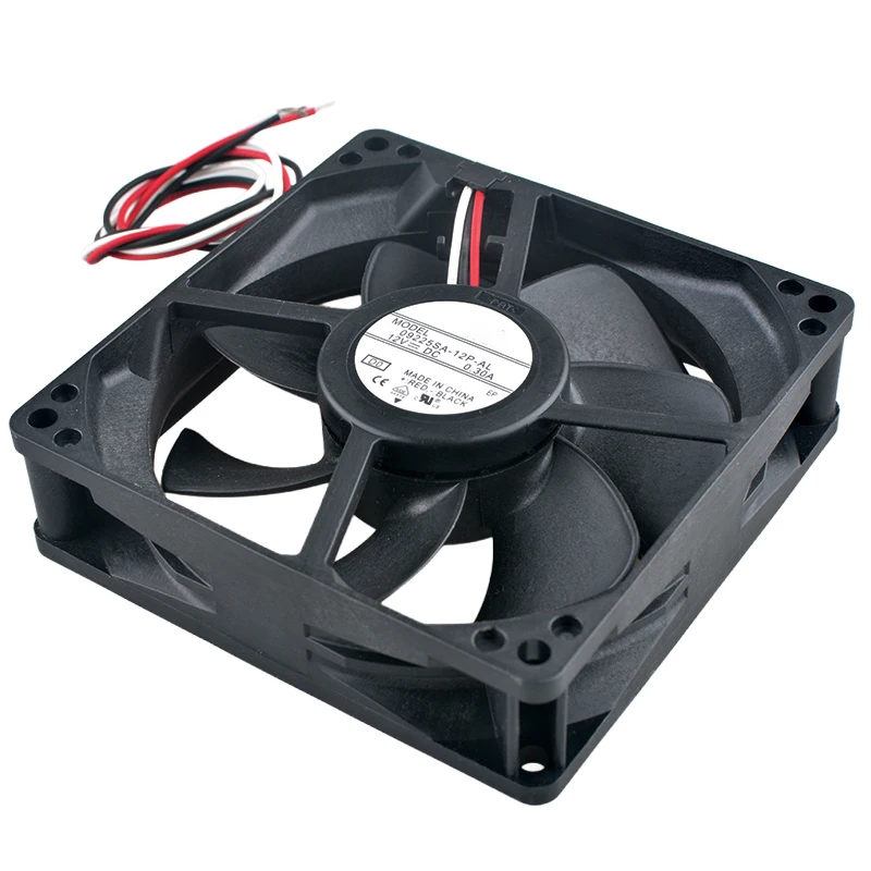 09225SA-12P-AL 92x92x25mm DC12V 0.30A 3550RPM 58.9CFM Axial Flow Cooling Fan for Power Frequency Converters