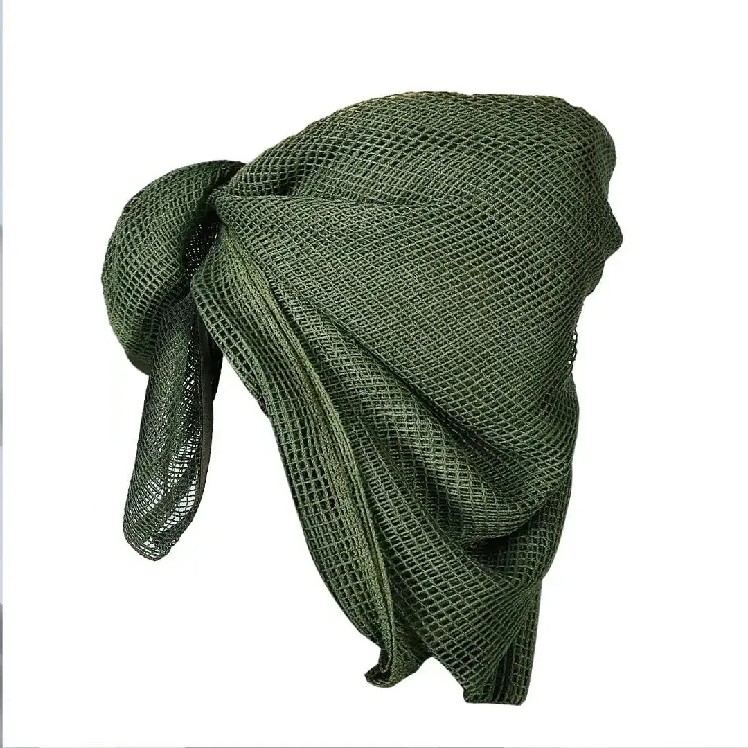 Camouflage Netting Tactical Mesh Net Camo Scarf for Wargame Sports Hunting Shooting Wild Photography Sniper Camo Mesh Scarves