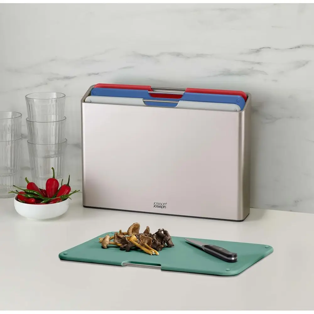 ชุดเขียงขนาดใหญ่สีเงิน 4 ชิ้น