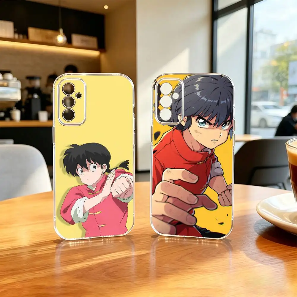 

Manga Comics Saotome R-Ranma Phone Case Transparent Silicone Soft For SamsungA10,12,20,21S,30,31,40,50,51,52,70,71