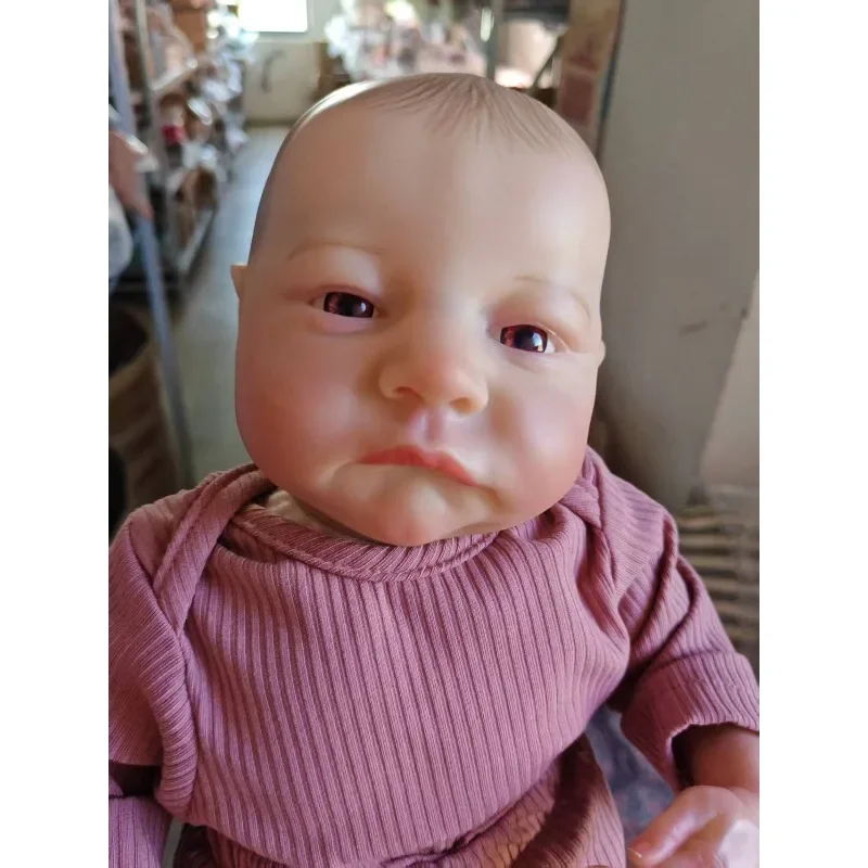 Bambola rinata realistica Levi da 49 cm, ragazza fatta a mano che sembra vero set per bambini dai 3 anni in su