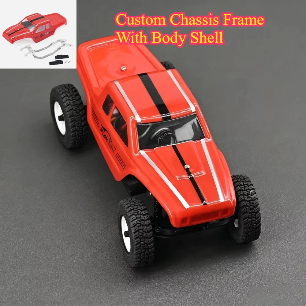 Upgrade Low Center Of Gravity Competition Chassis Frame For RC Rock Crawler With Body Shell 1/30 SCX30 Series custom size parts