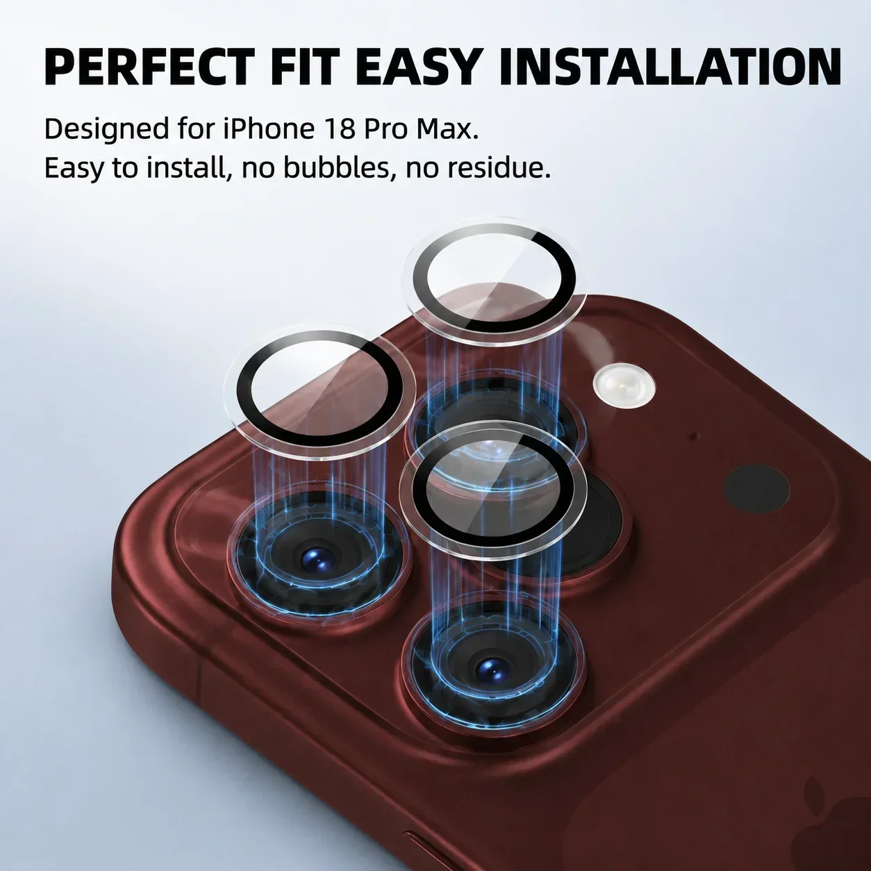 3/6/9Pcs Camera Protectors For IPhone 18 17 Pro Max 16 15 14 13 12 11 Plus Pro Max 17Air 18 Fold Camera Lens Tempered Glass - view 4