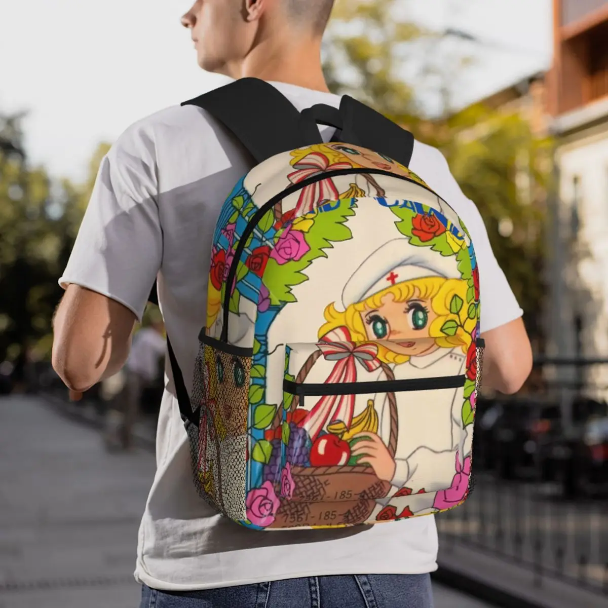 Happy Candy Candy Japan Anime Backpack Daypack Large Capacity Boys Girls BookBag School Bag Shoulder Bags for Men Women