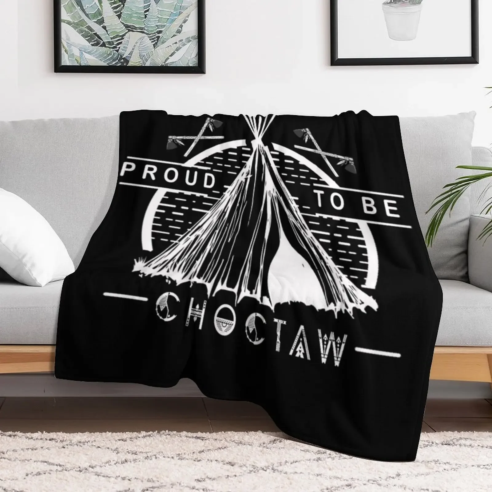 proud to be choctaw Throw Blanket Polar Luxury Blankets