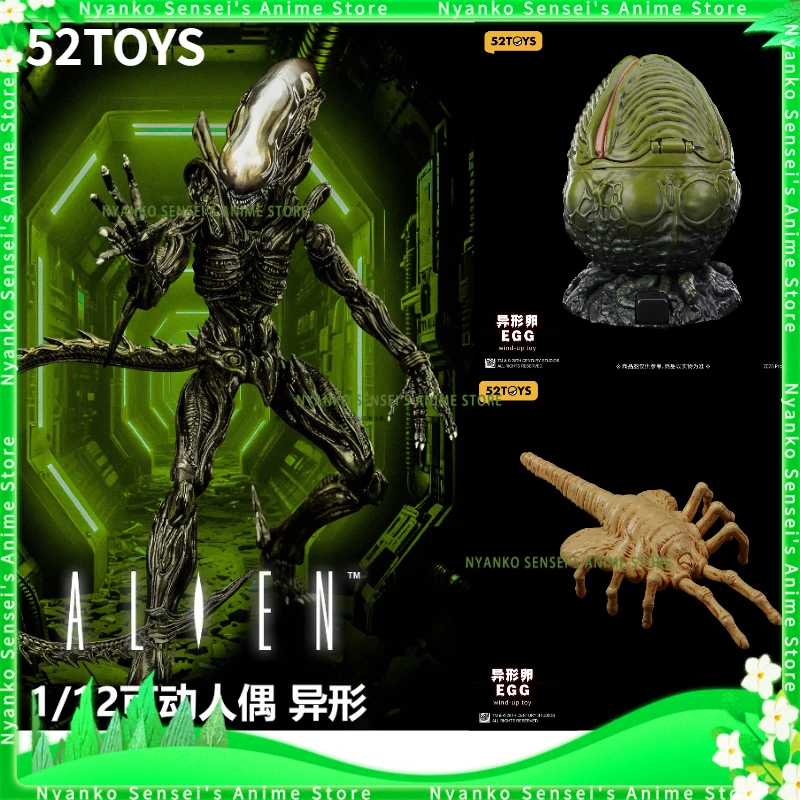 

In Stock 52TOYS Lightning Dance Alien Facehugger 1/12 Scale Action Figure Desktop Anime Model Toys Collectibles Gift Trendy