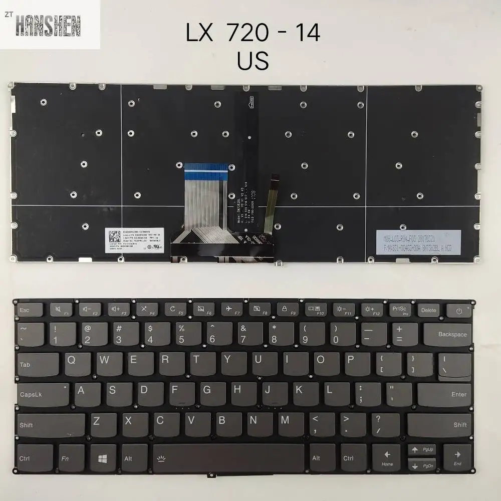 US   Keyboard for lenovo ideapad 720S-14 7000-13 320S-13 V720-14 720S-14IKB V720-14ISE 700-13 V6 720S-13ARR 320S-13 3