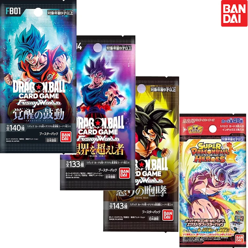 

BANDAI DRAGON BALL FB01-06 Бустерные пакеты СУПЕР КАРТНАЯ ИГРА Fusion World TCG Коллекционная карта Детская игрушка