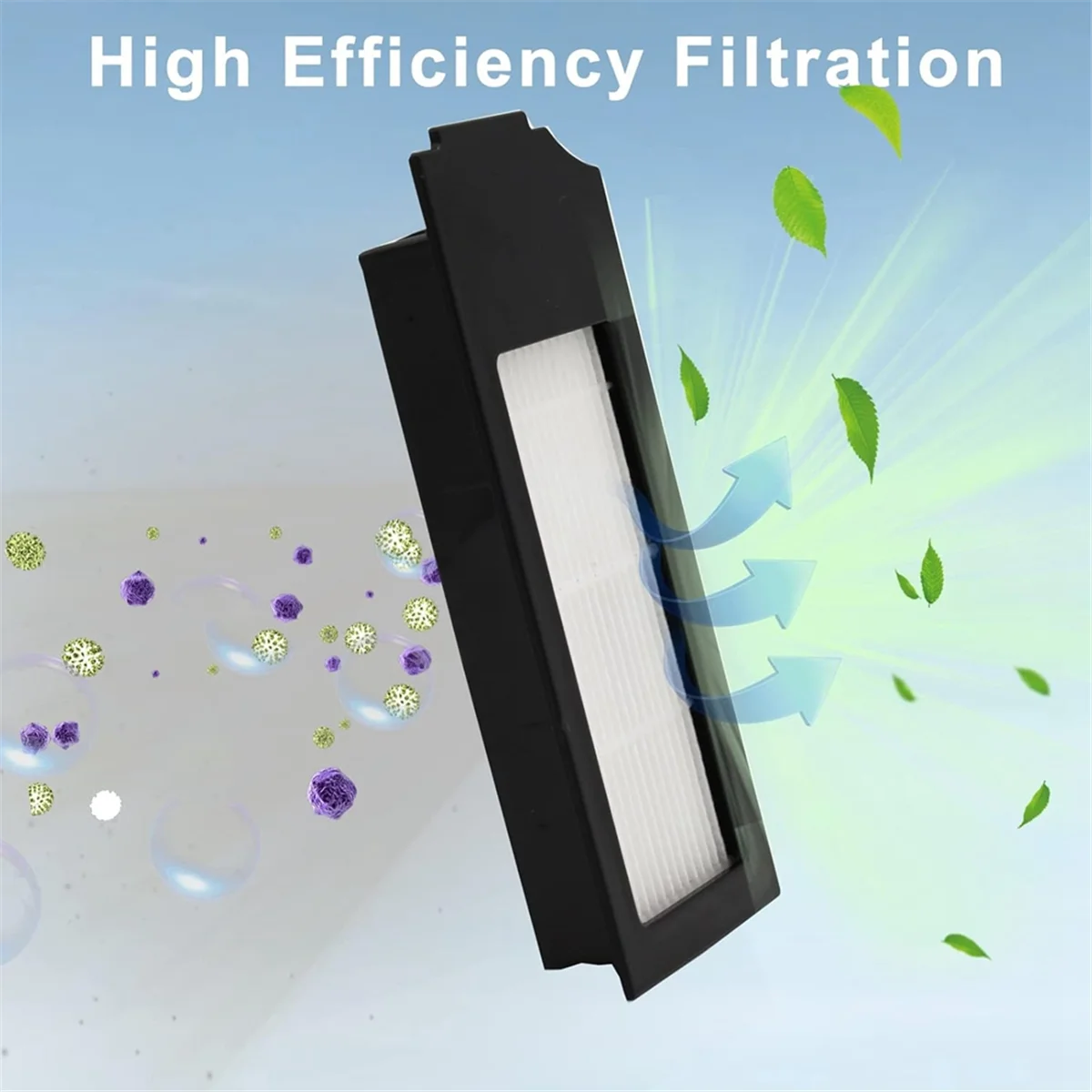 Abkr 42 peças para ecovacs t10 plus/x1 plus robô aspirador de pó peças de reposição escova lateral principal filtro hepa esfregão pano saco de pó a