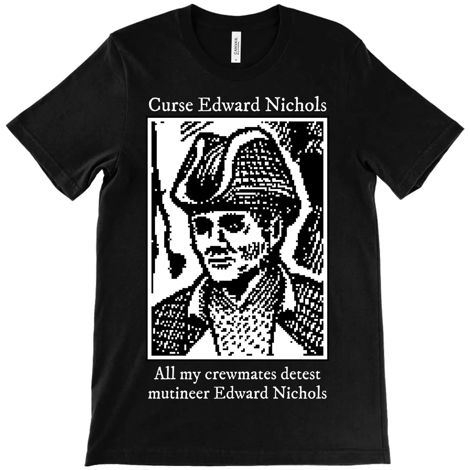 Футболка Return of the Obra Dinn Curse Edward Nichols с круглым вырезом Bella Canvas, винтажная, с эффектом потертости, уличный стиль, мужская, повседневная